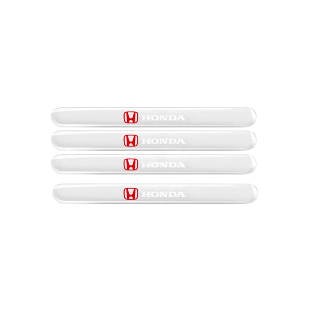 Honda Logo Rubber Door Handle Protector Transparent Anti Scratch 4 Pcs