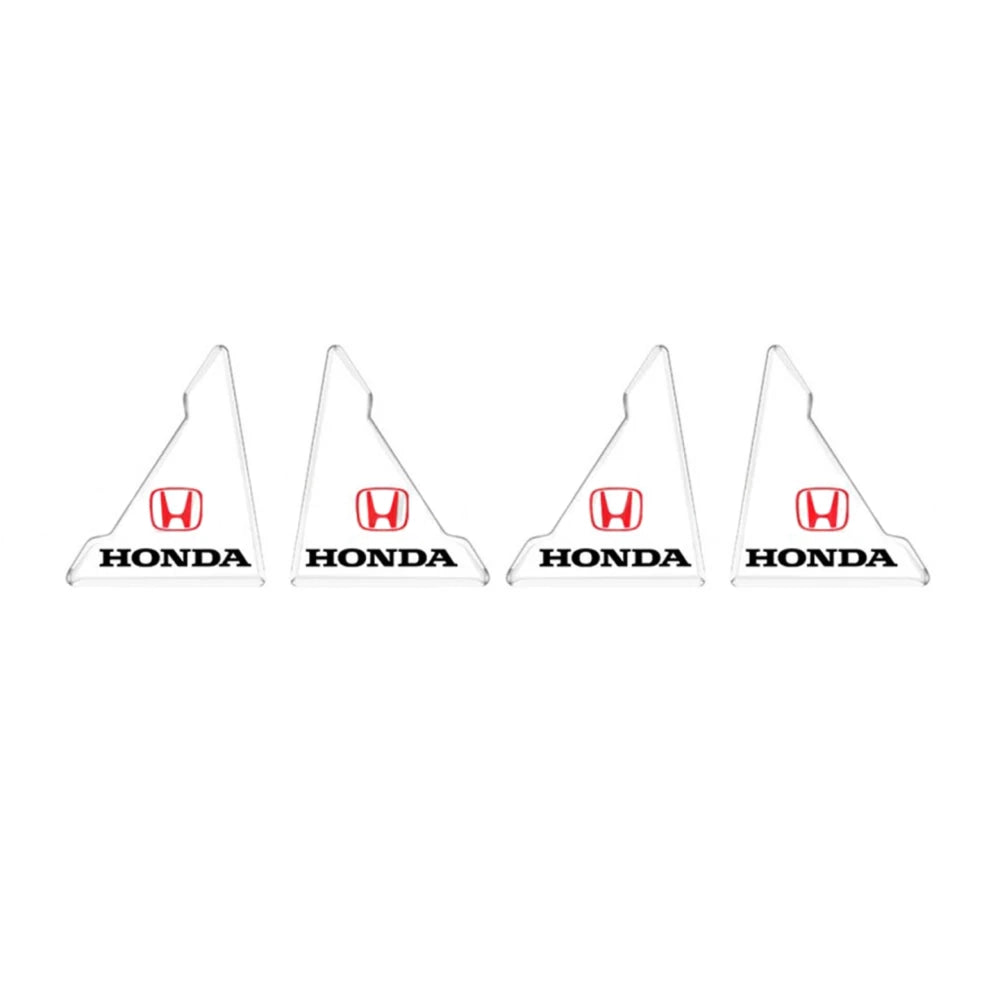 Honda Logo Transparent Car Door Corner Protector Anti Scratch Guard 4 Pcs