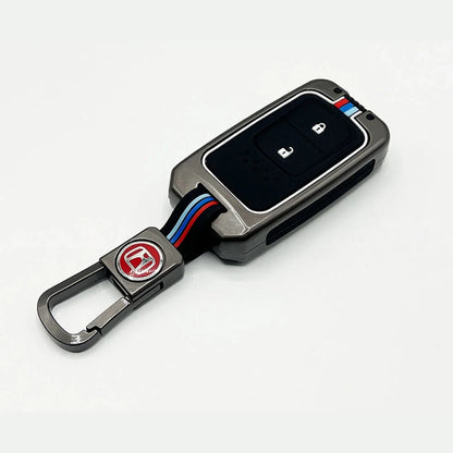 Honda Vezel Metal Key Cover (2013-2020) – Premium Metallic Grey Case