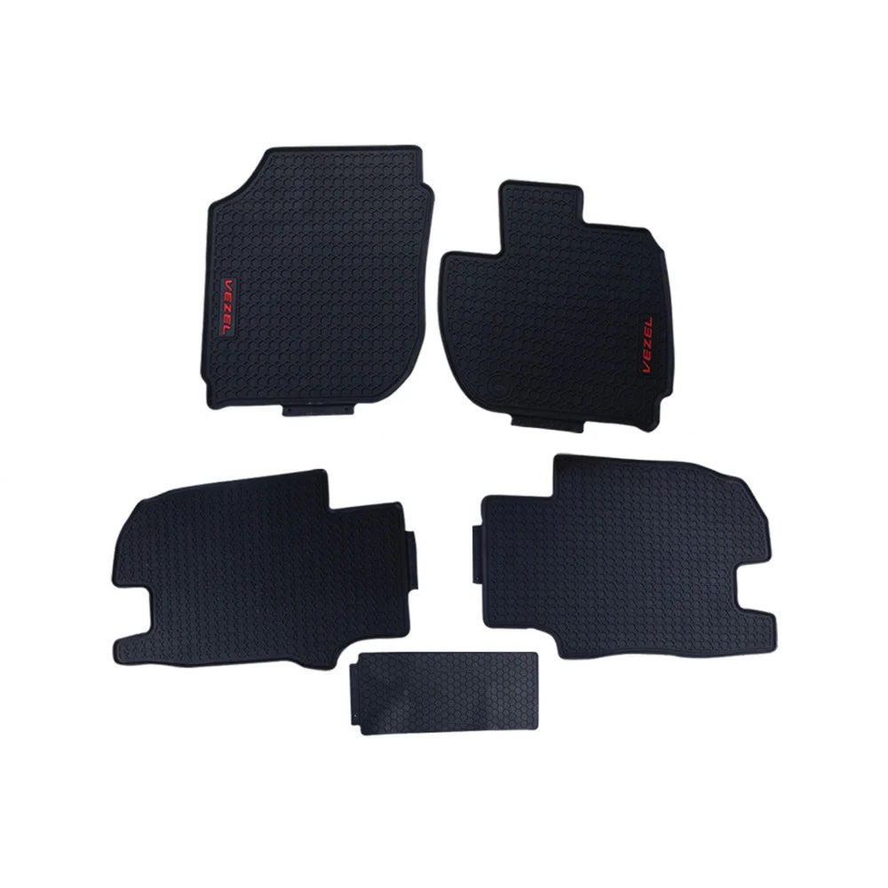 Honda Vezel 2013-20 Latex Imported Rubber Floor Mats Black