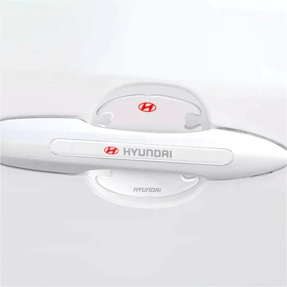 Hyundai Door Handle Bowl Protector Transparent Scratch Guard 8 Pcs