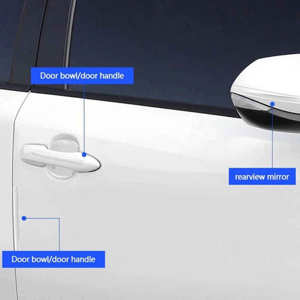 Hyundai Door Handle Protector Transparent Anti Scratch 4 Pcs