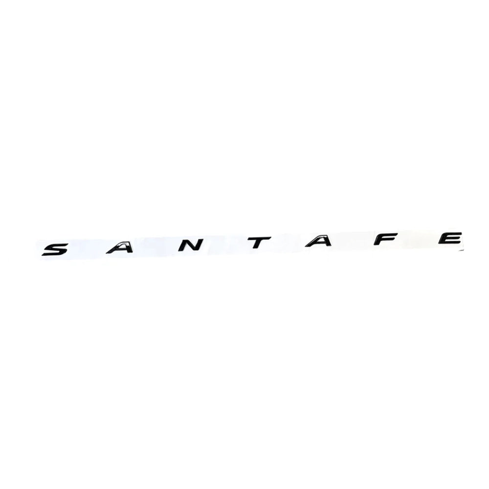 Hyundai Santa Fe 3D Letters Logo Emblem Sticker Black