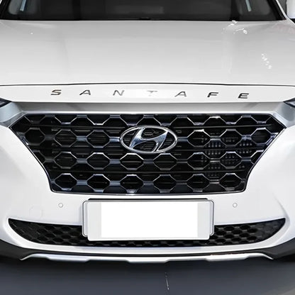 Hyundai Santa Fe 3D Letters Logo Emblem Sticker Black