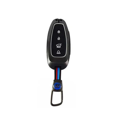 Hyundai Sonata Metal Key Cover (2021-2024) – Premium Metallic Grey Case