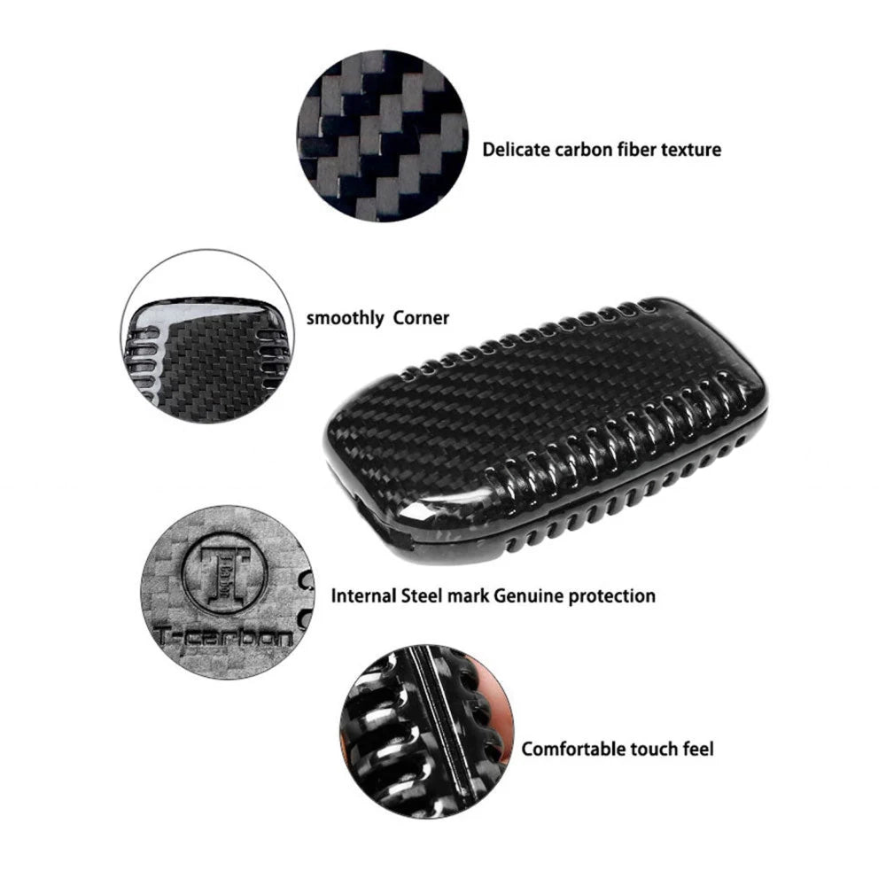 Hyundai Tucson Carbon Key Cover (2020-2024) – Black Case