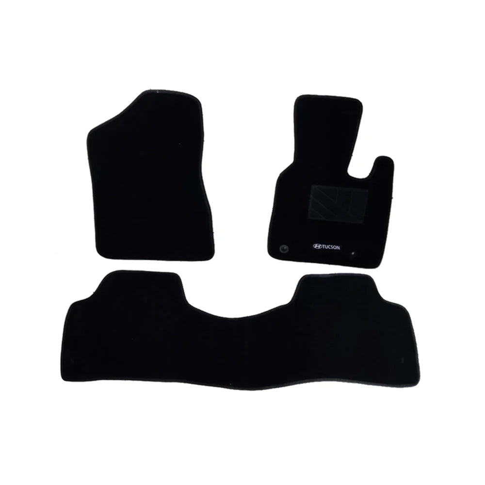 Hyundai Tucson 2020-23 Carpet Floor Mats Black 3pcs