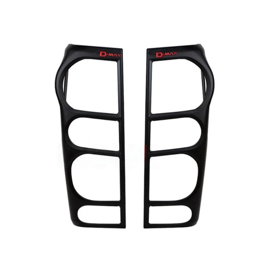 Black ABS tail light backlight cover with cutouts for lamps