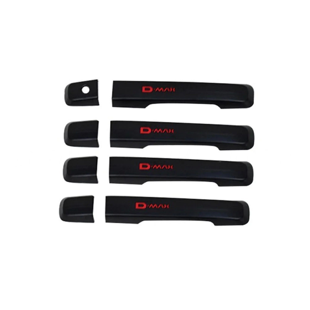 Isuzu D-Max 2018-2020 Black Door Handle Cover Premium ABS Exterior Trim