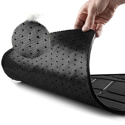 Jac T9 Hunter Latex Imported Rubber Floor Mats Black