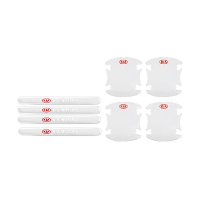 Kia 8 Pcs Car Door Handle Door Bowl Protector Transparent Scratch Guard