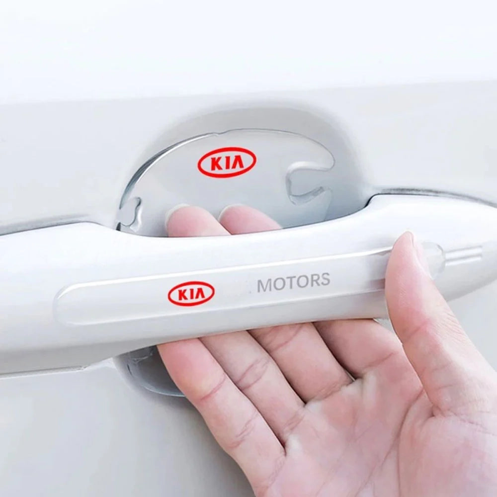 Kia 8 Pcs Car Door Handle Door Bowl Protector Transparent Scratch Guard