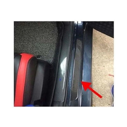 Kia Carbon Fiber Door Sill Protector Scuff Plate Set