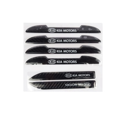 Kia Door Guard Mirror Protector Carbon Fiber Cover 6 Pcs
