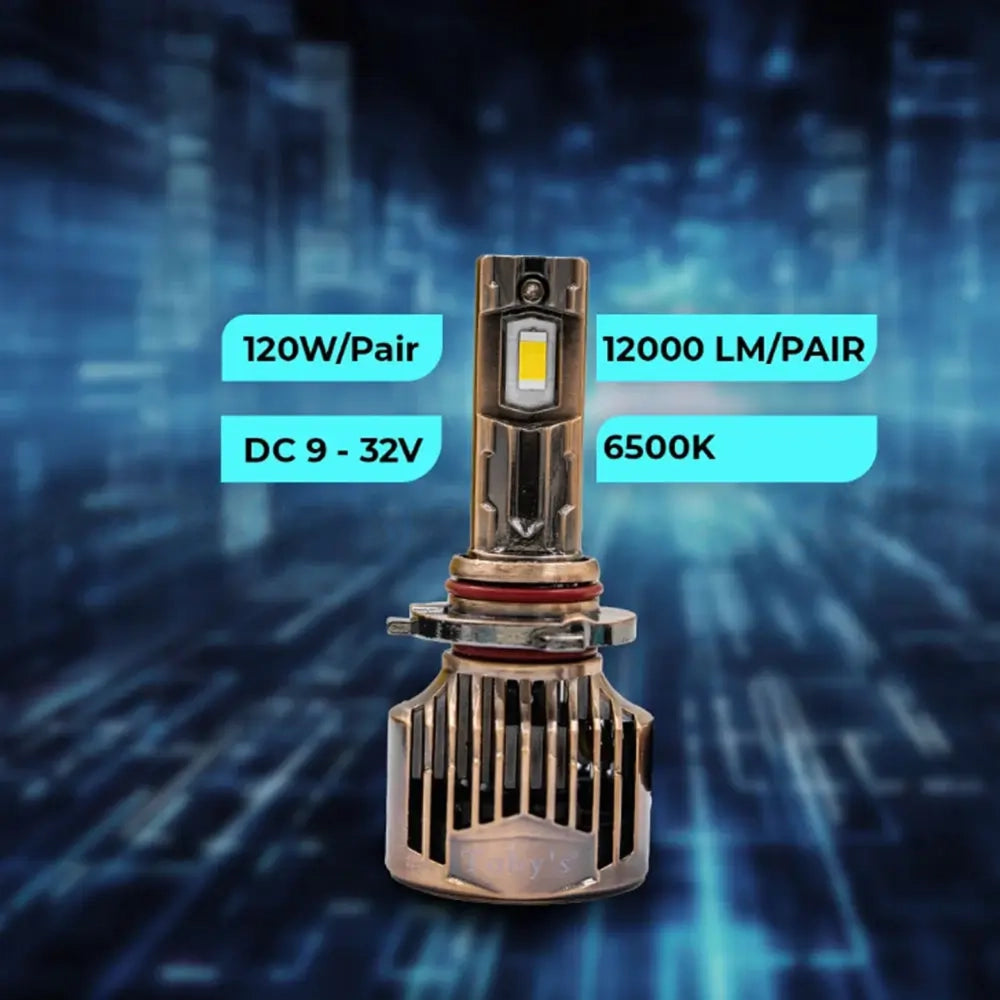 Toby's LX60 Car LED Headlight 120W 12000LM Pure White With 6 Month Warranty