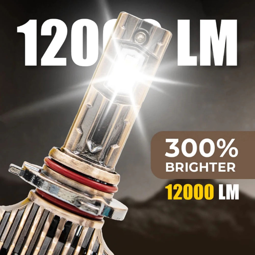 Toby's LX60 Car LED Headlight 120W 12000LM Pure White With 6 Month Warranty