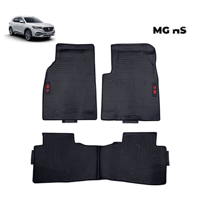 MG HS 2021-24 Latex Imported Rubber Floor Mats Black