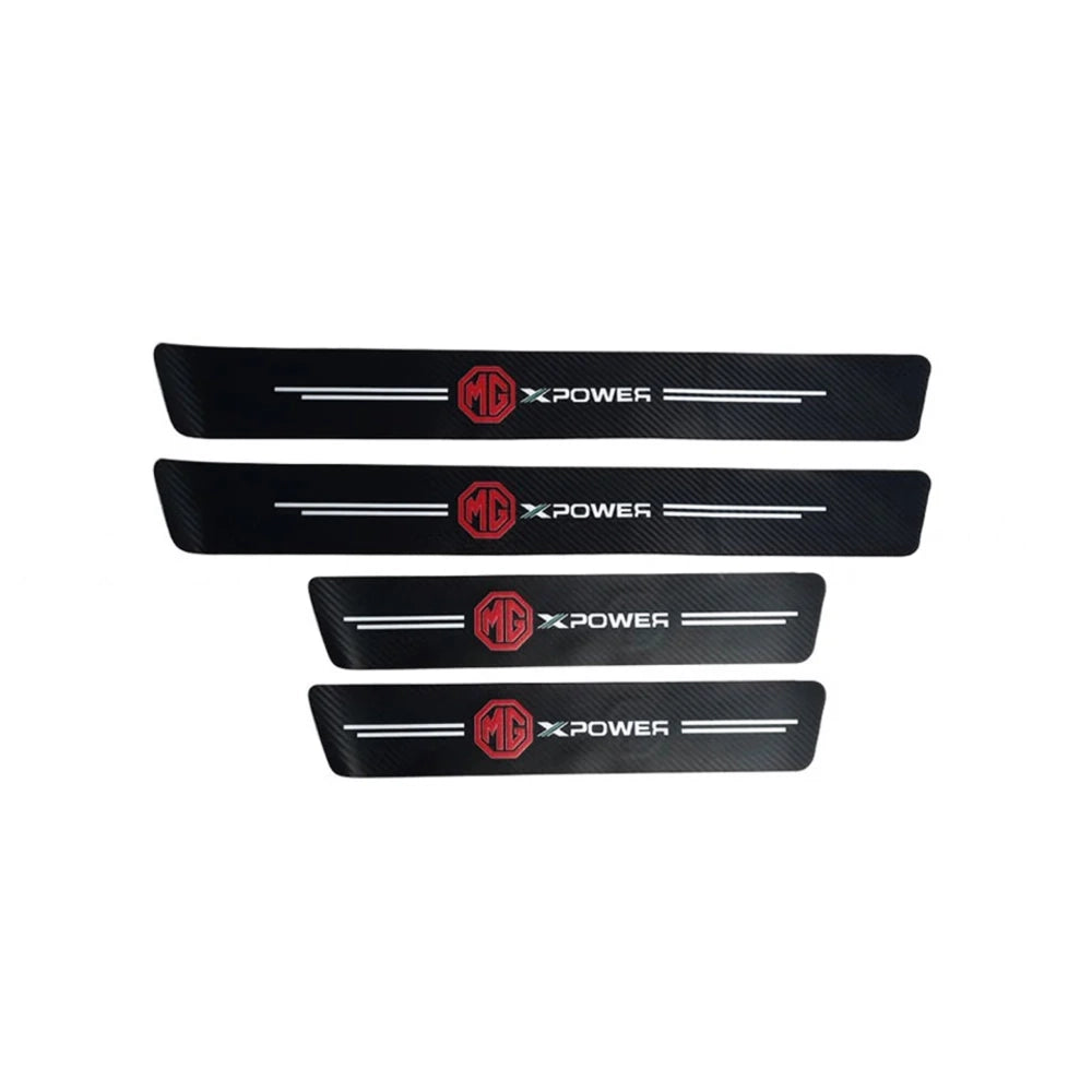 MG Door Floor Panel Guard Carbon Fiber Scuff Protector