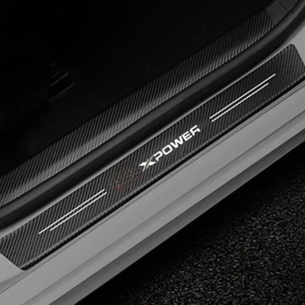 MG Door Floor Panel Guard Carbon Fiber Scuff Protector