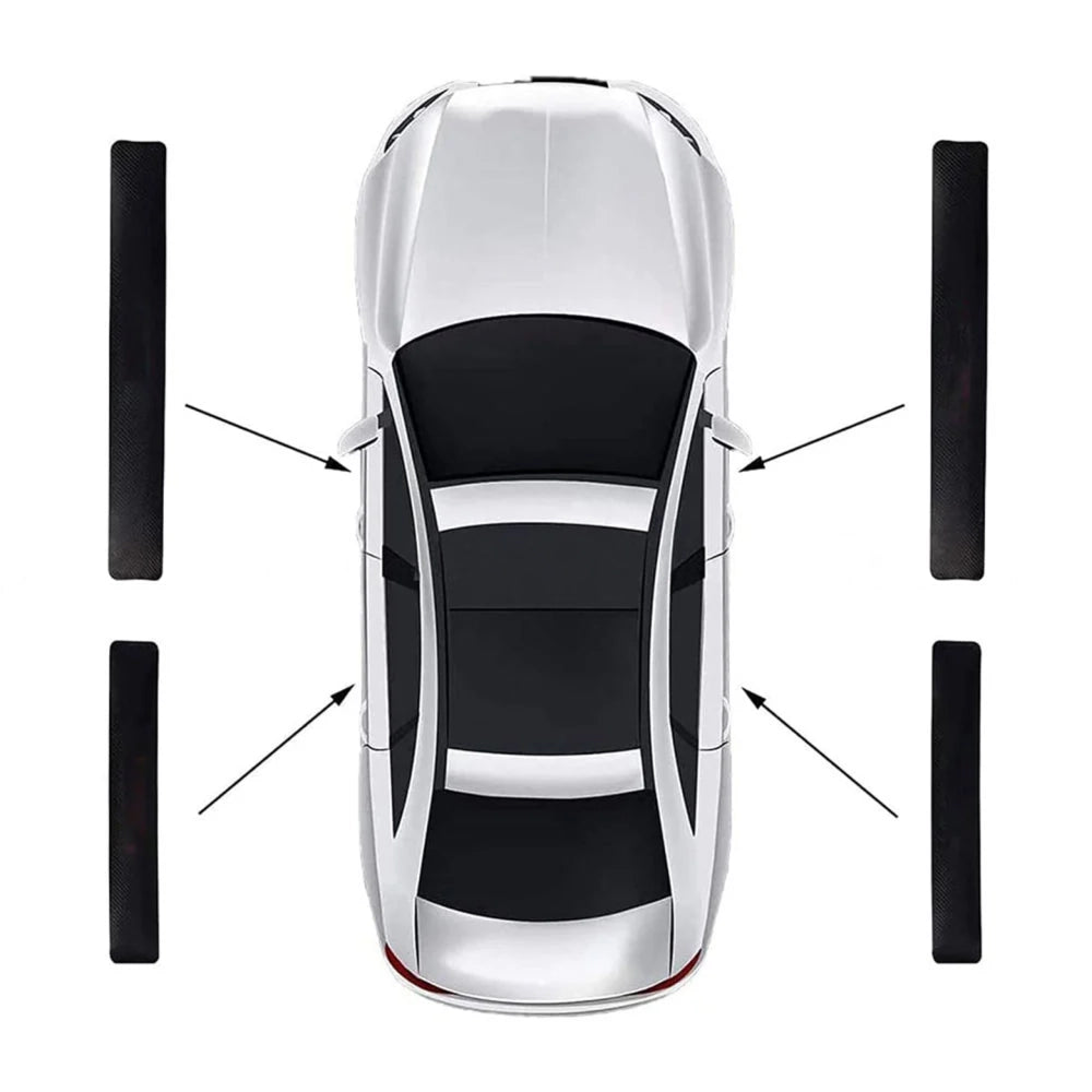 MG Door Floor Panel Guard Carbon Fiber Scuff Protector