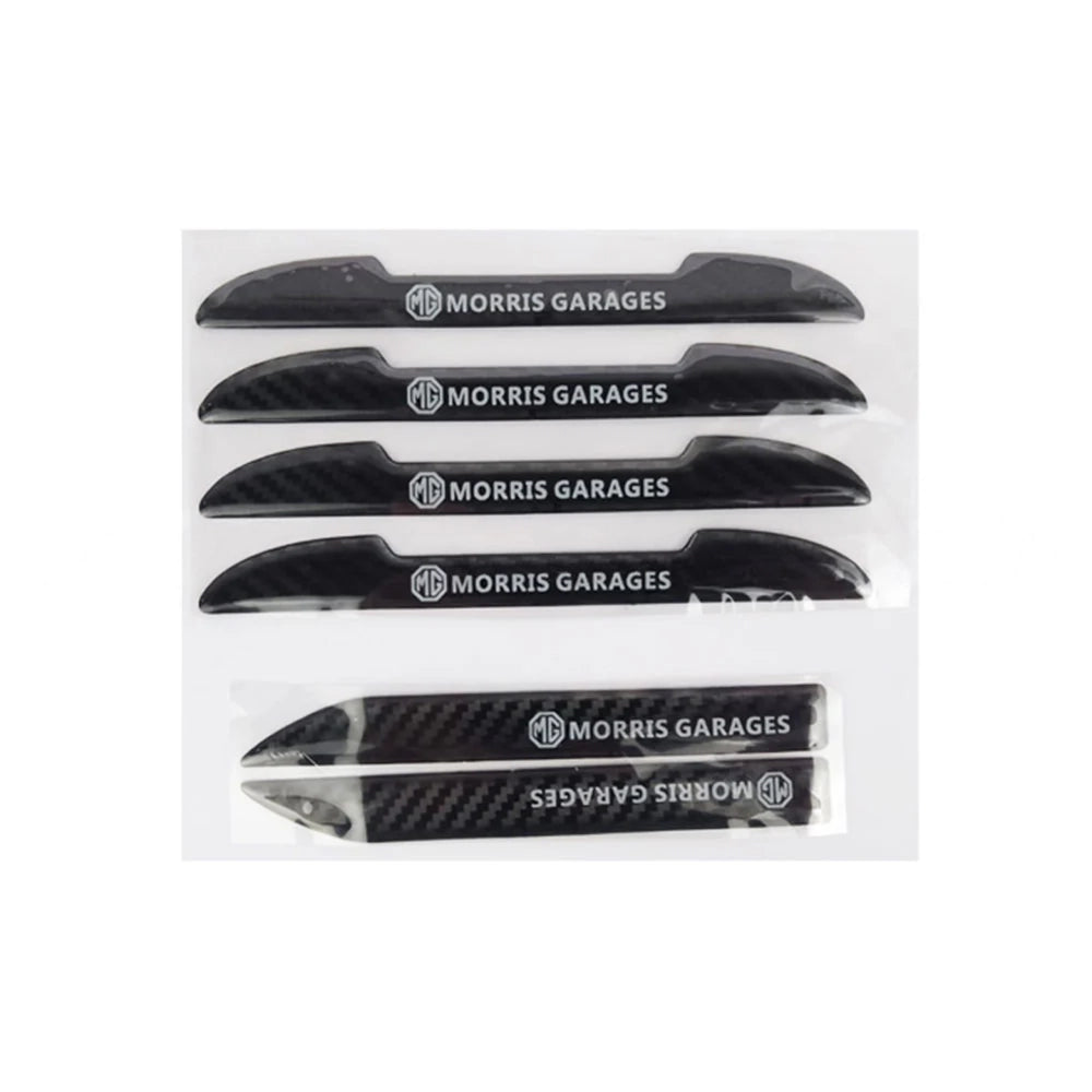 MG Logo Car Door Guard Rearview Mirror Protector Carbon 6 Pcs