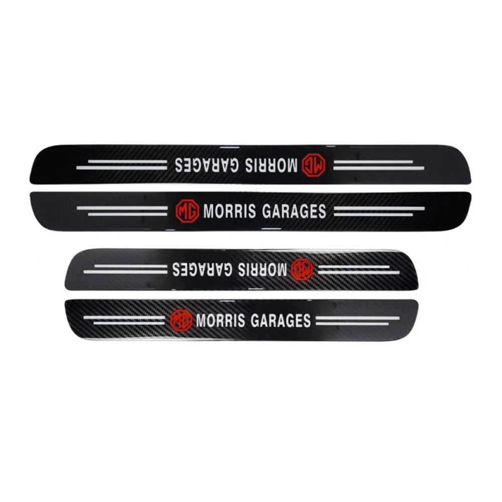 MG Logo Carbon Fiber Sill Protector Door Scuff Guard