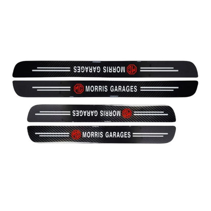 MG Logo Carbon Fiber Sill Protector Door Scuff Guard