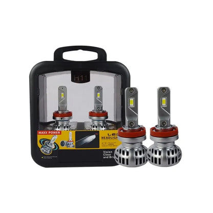 Maxx Power H11 LED Headlight Bulbs 48W 200% Brighter Pure White