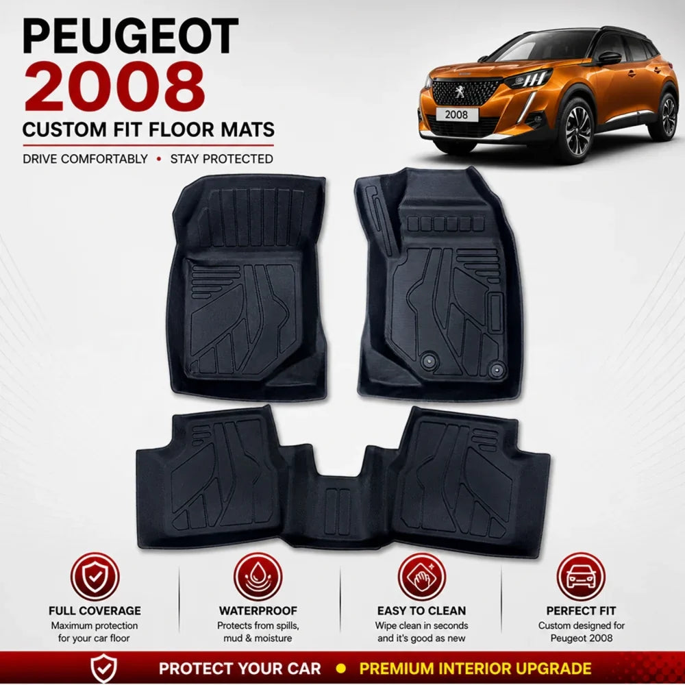 Peugeot 2008 TPE Floor Mats