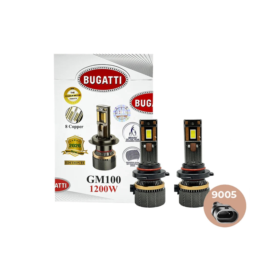 Bugatti GM100 LED Headlight Bulb 1200W 12000LM 6500K