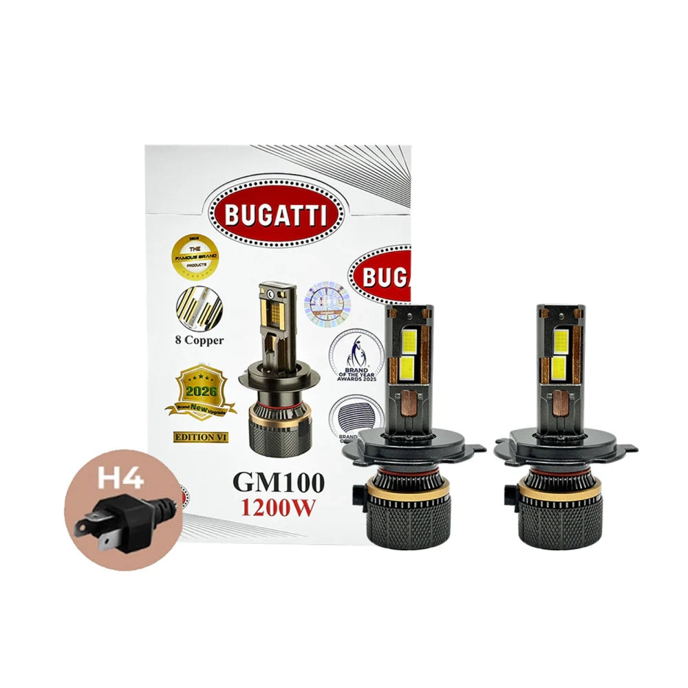 Bugatti GM100 LED Headlight Bulb 1200W 12000LM 6500K