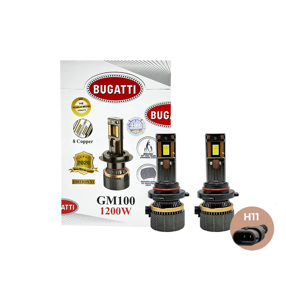 Bugatti GM100 LED Headlight Bulb 1200W 12000LM 6500K