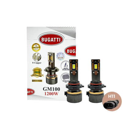 Bugatti GM100 LED Headlight Bulb 1200W 12000LM 6500K