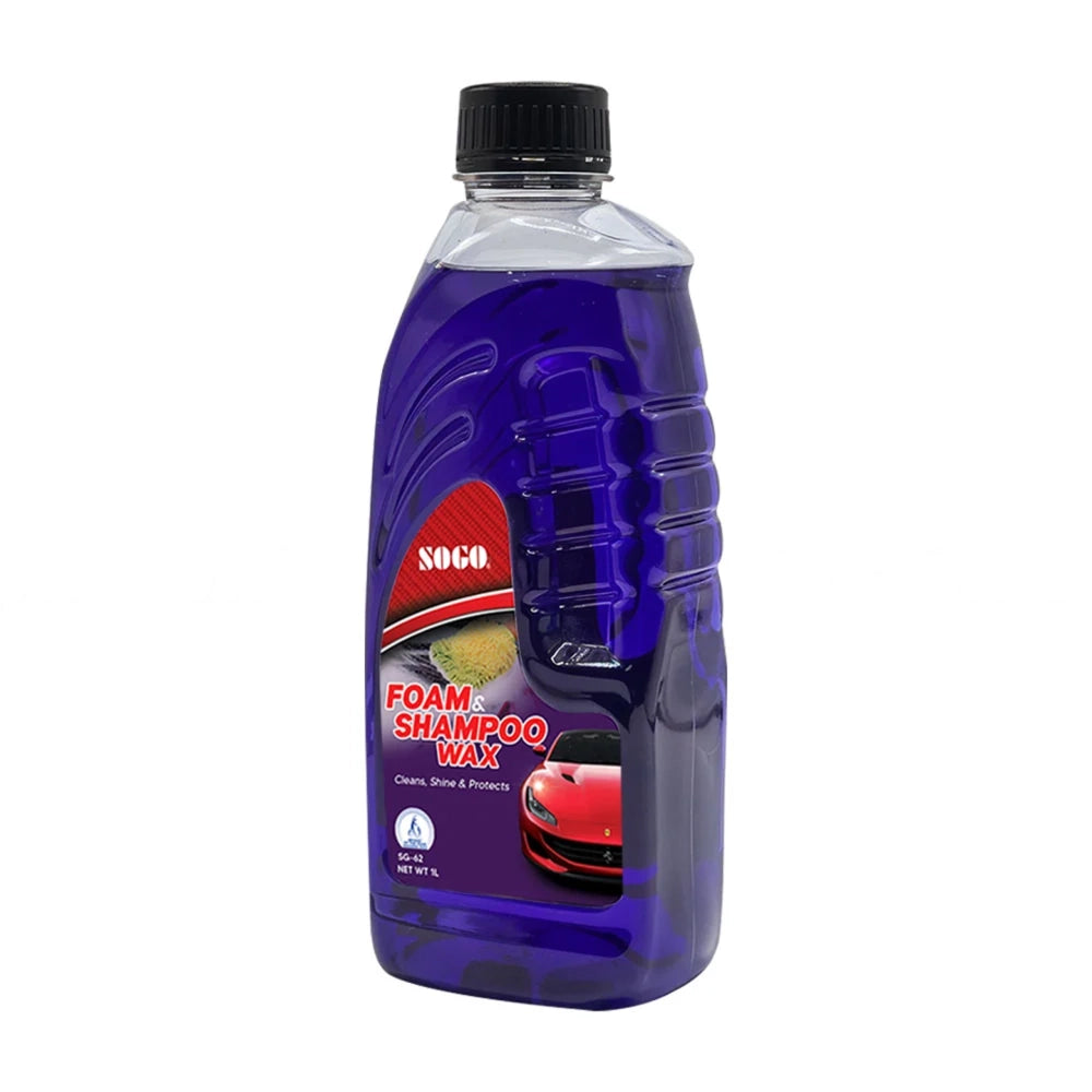 Sogo Foam & Wax Car Shampoo With Carnauba Wax 1 Litre SG-62