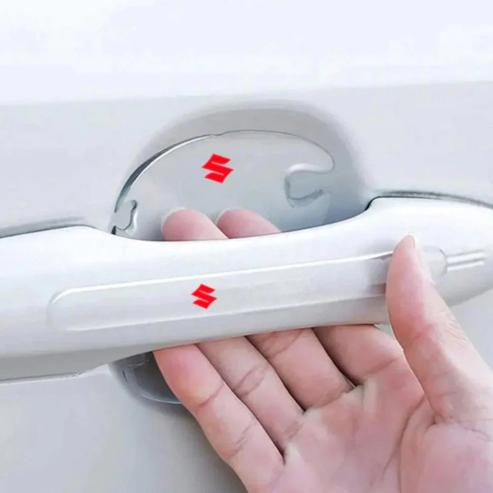 Suzuki Door Handle Bowl Protector Transparent Scratch Guard 8 Pcs
