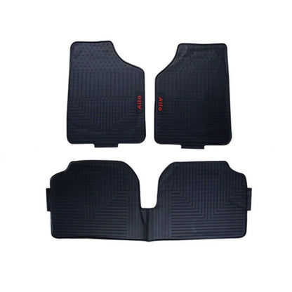 Suzuki Alto 2019-24 Rubber Floor Mats Black Imported