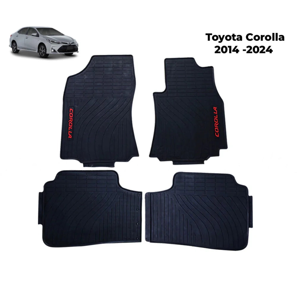 Toyota Corolla 2014-2024 floor mat set, four dark blue pieces