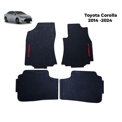 Toyota Corolla 2014-2024 floor mat set, four dark blue pieces