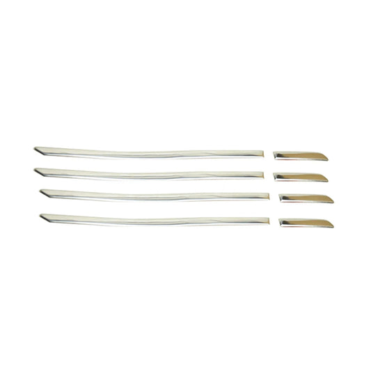 Chrome door handle cover trim strips, set of four
