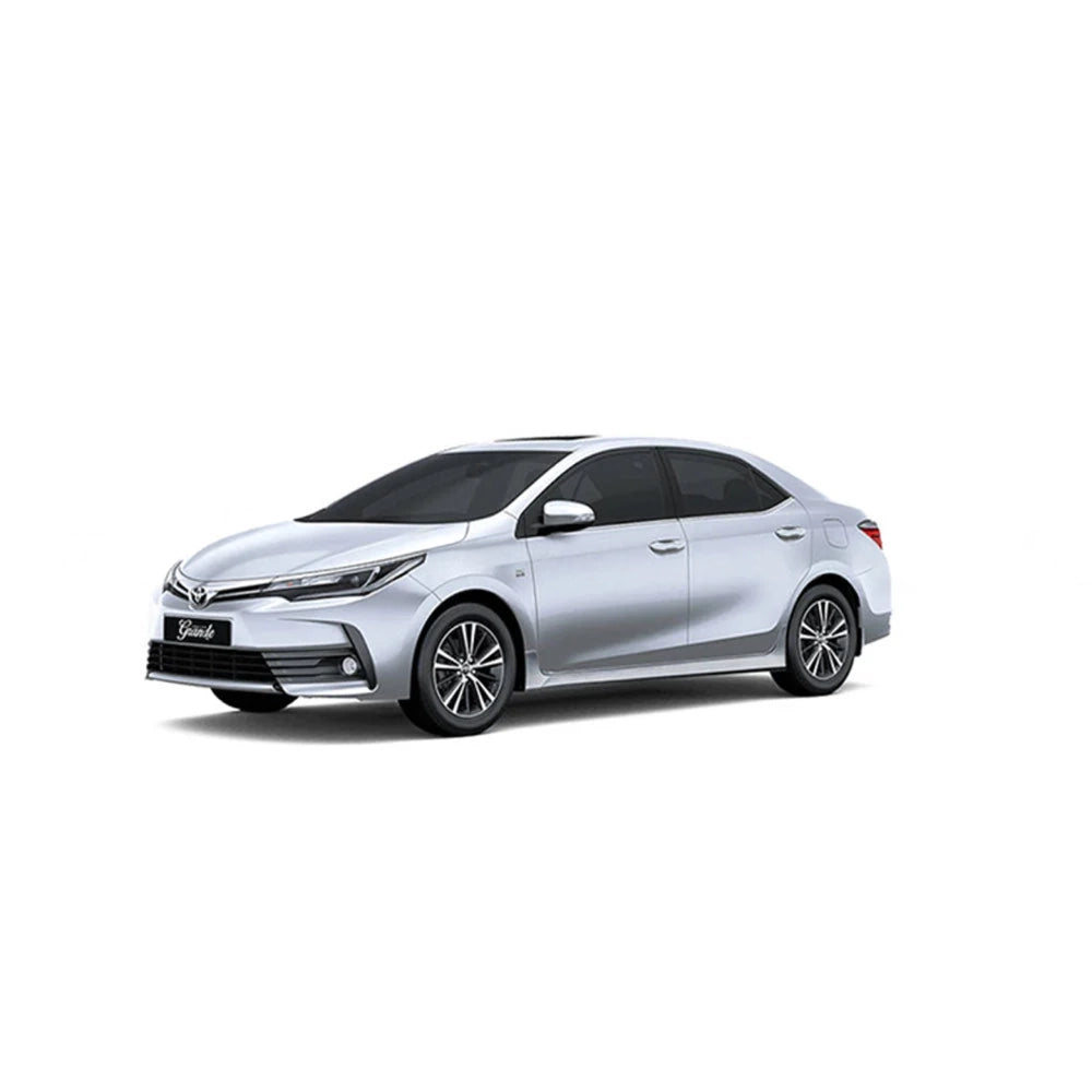Black rubber floor mat set (3-piece) for Toyota Corolla 2018-2020