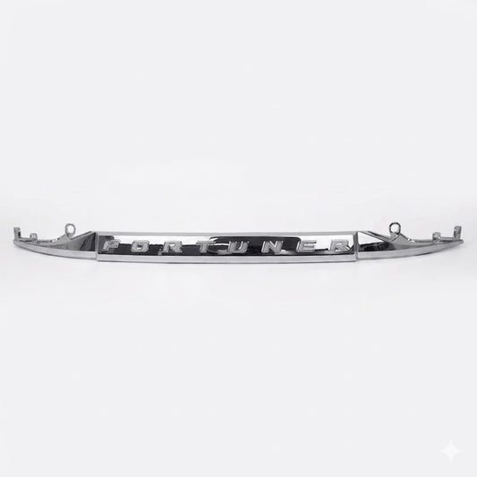 Chrome FOR TUNER trunk garnish with LED 3rd brake light strip and mounting brackets