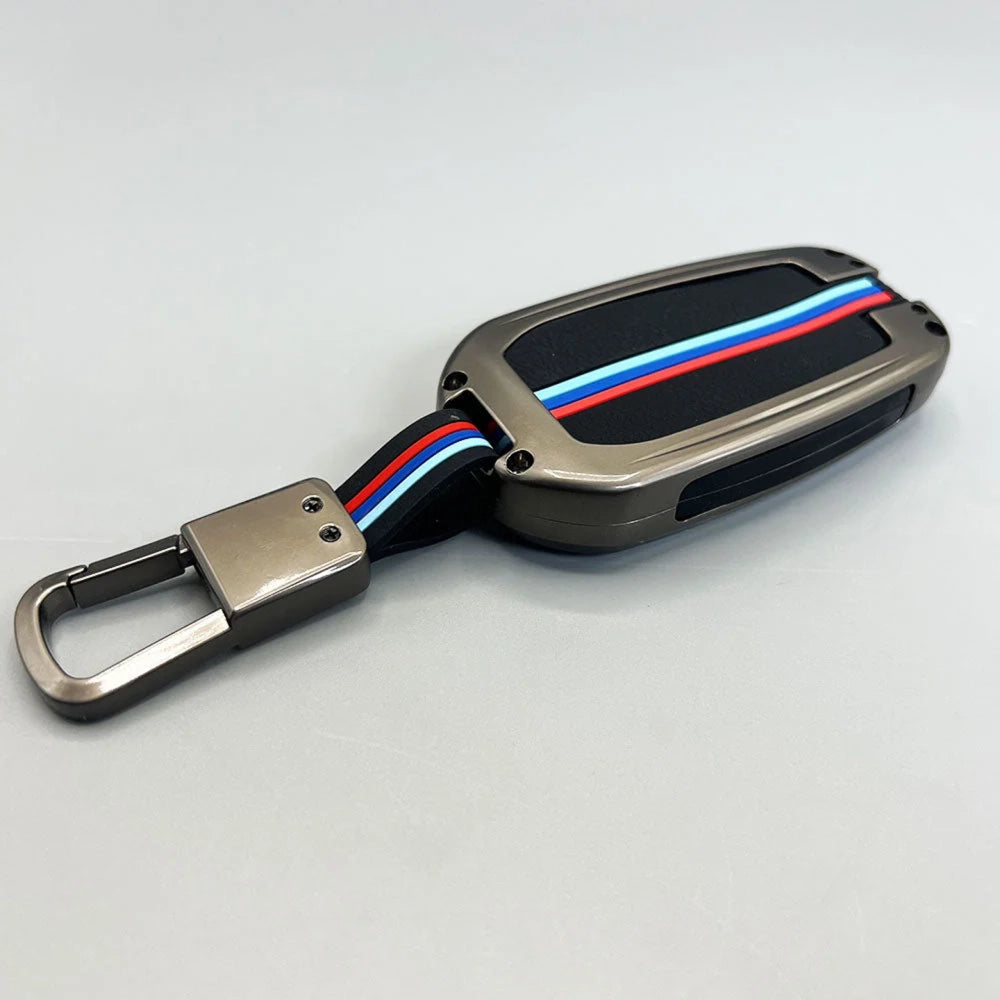 Toyota Fortuner Legender Metal Key Cover (2020-2026) – Premium Metallic Grey Case