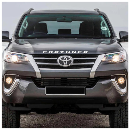 Toyota Fortuner 3D Letters Hood Emblem Logo Decal Black