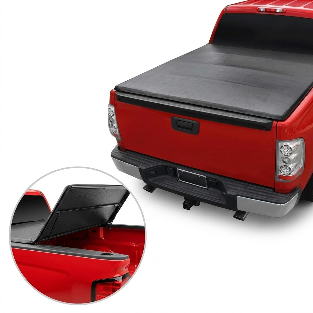 Toyota Hilux Revo & Vigo Soft Roll-Up Lid Cover Black 2016-21