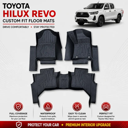 Toyota Hilux Revo TPE Floor Mats
