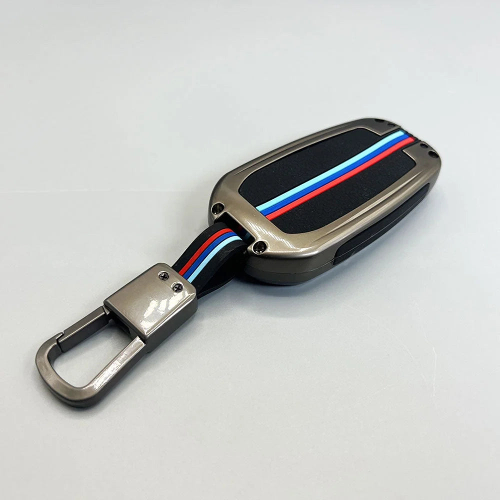 Toyota Hilux Revo Metal Key Cover (2016-2025) – Premium Metallic Grey Case