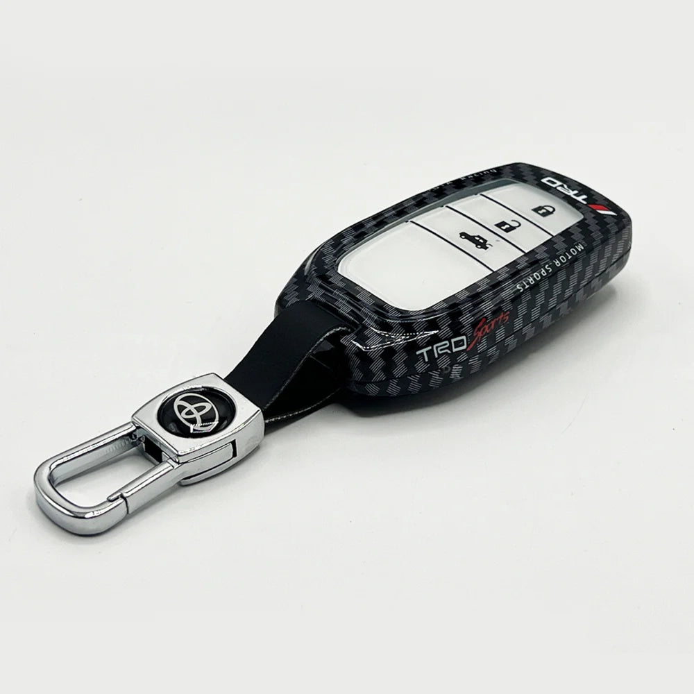 Toyota Hilux Revo Carbon Key Cover (2016-2022) – Black Case
