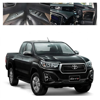 Toyota Hilux Revo Interior Carbon Fiber 3D Trim Set 2016-20