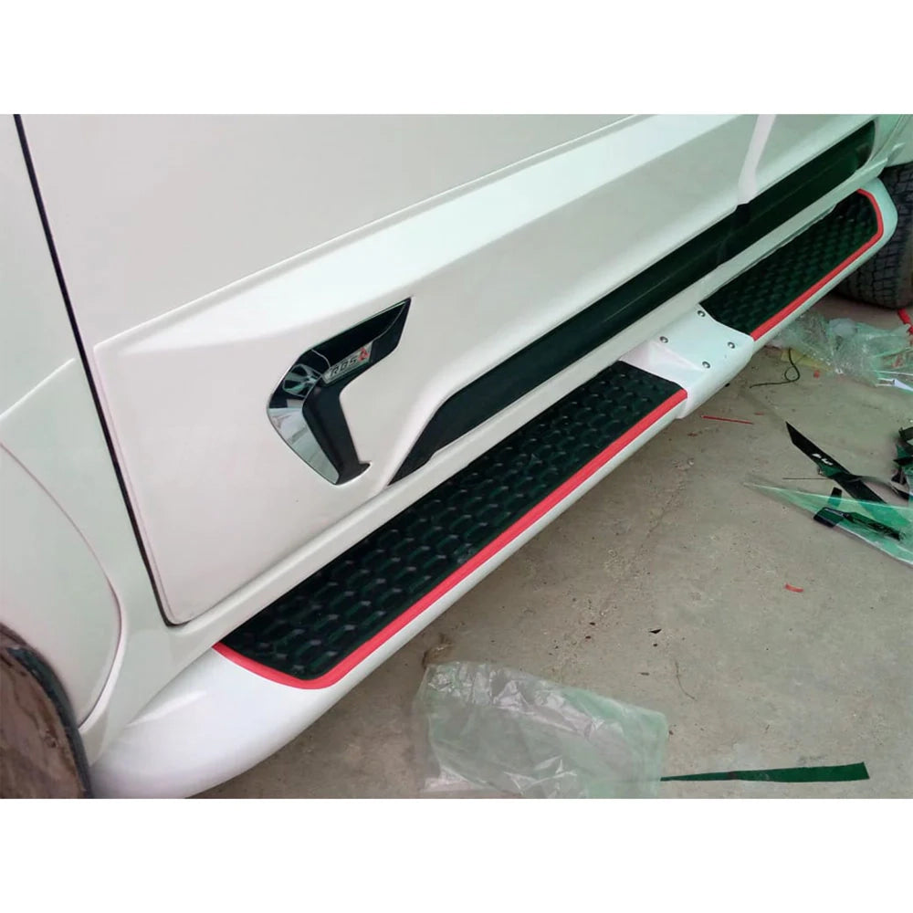 Toyota Hilux Revo 2019-2020 White Line Side Skirts Body Kit Premium Exterior Styling
