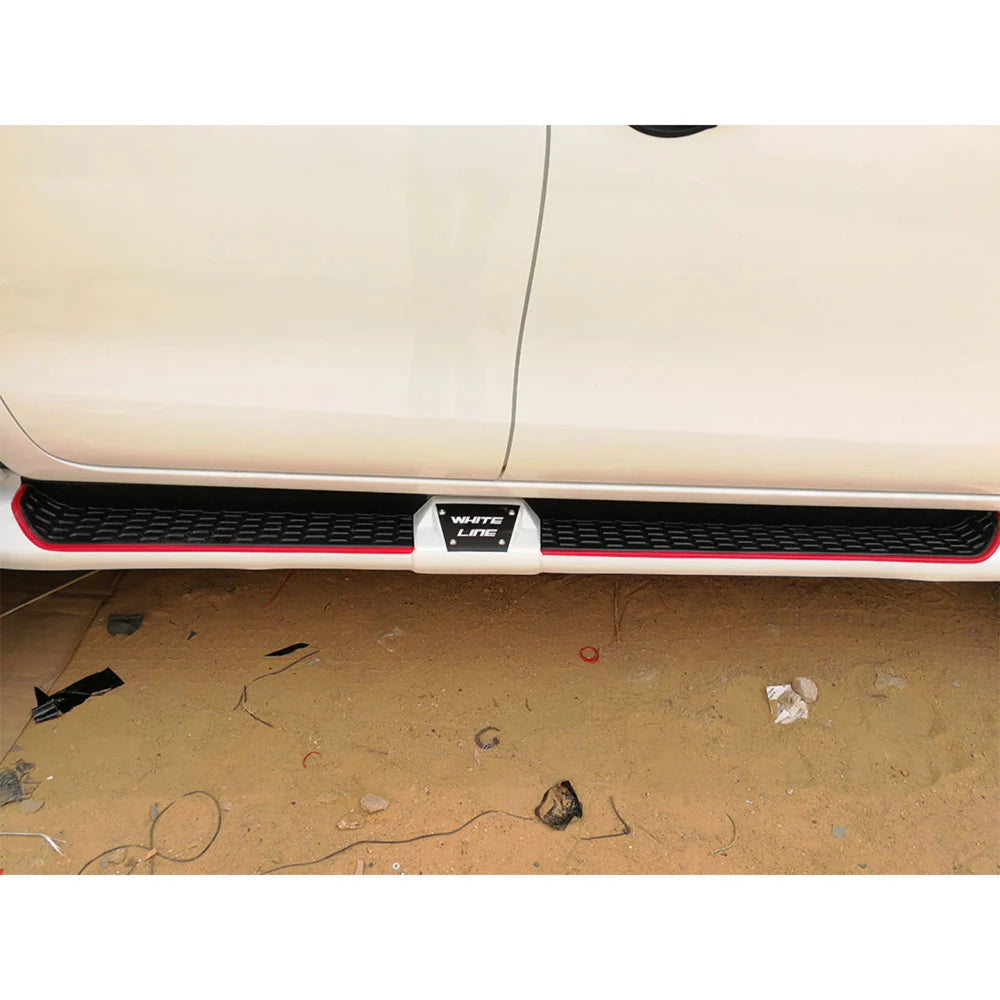 Toyota Hilux Revo 2019-2020 White Line Side Skirts Body Kit Premium Exterior Styling